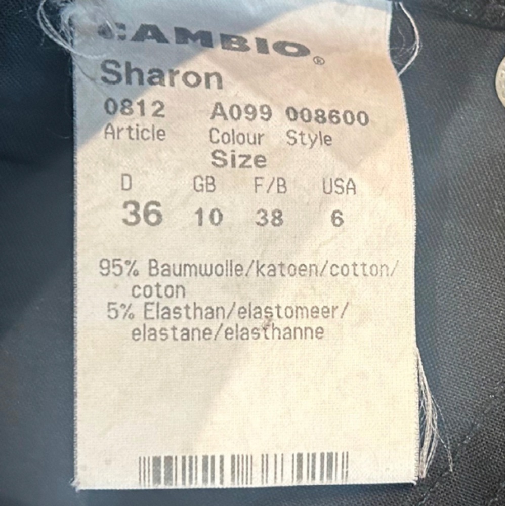Cambio Jeans Sharon High Waist Straight Jeans | Size 6 | Black - Picture 6 of 7